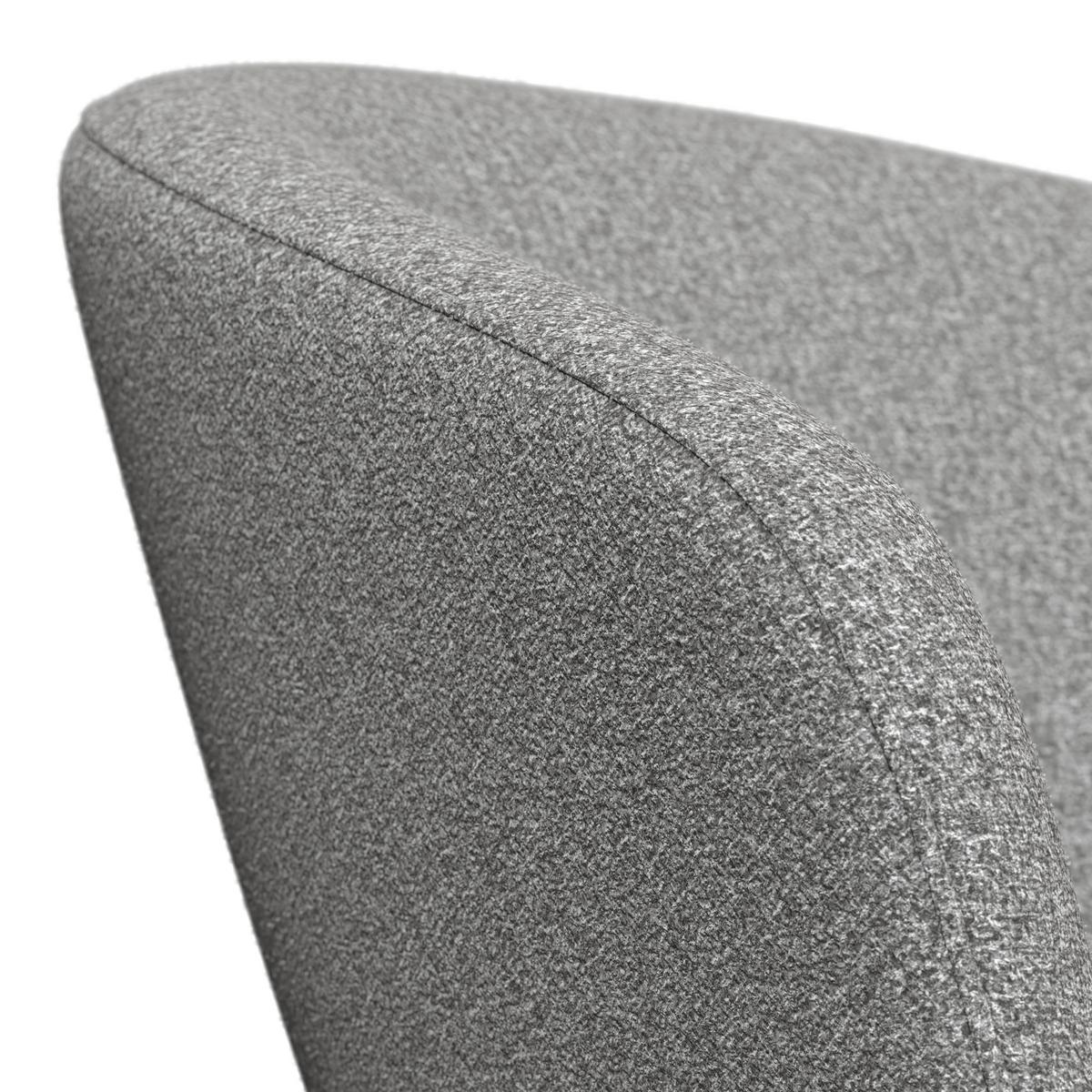 Židle s područkami Amina, šedá - šedá/černá, Moderní, kov/textil (64/81/63cm) - Bessagi Garden