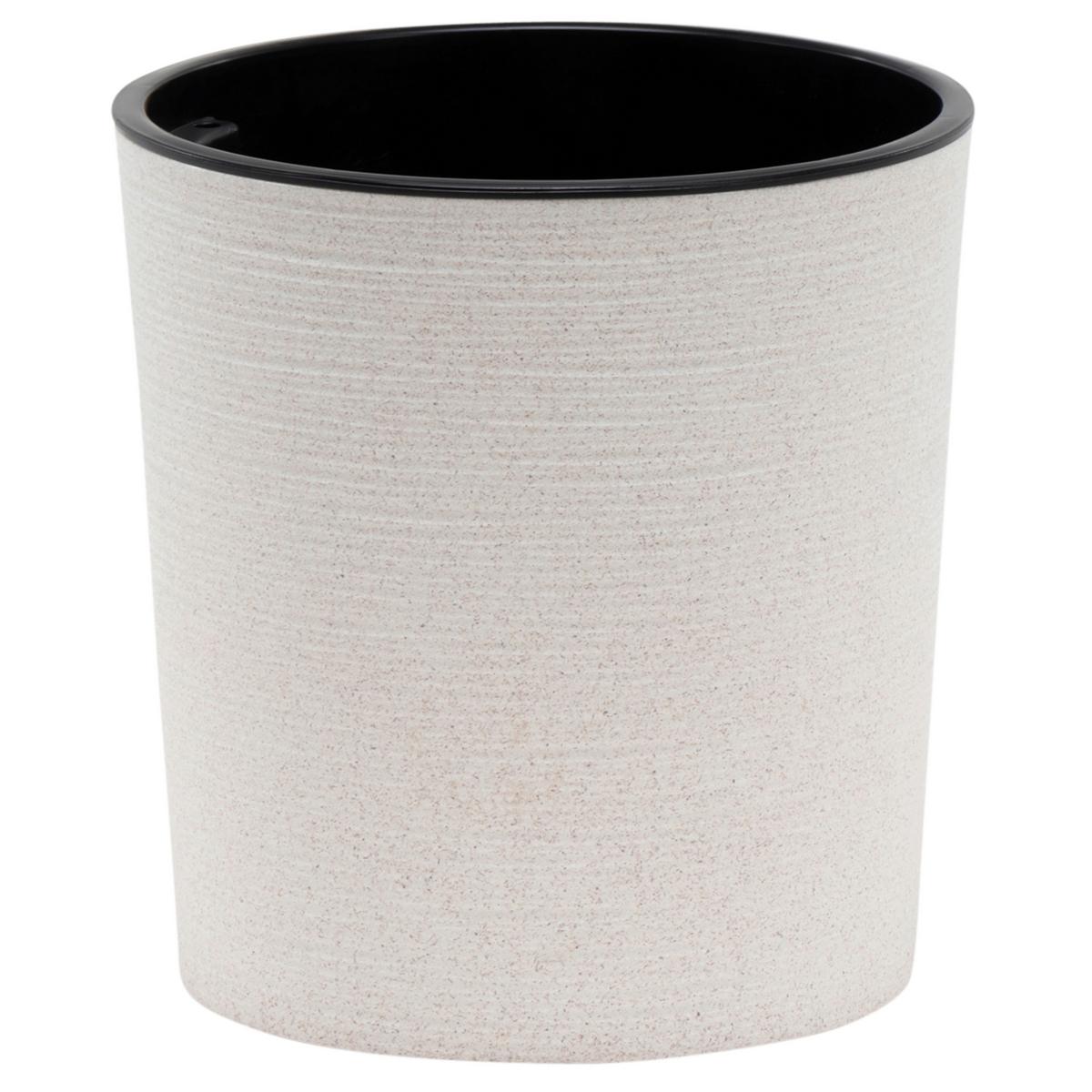 Übertopf-Set Weiß D: 30 cm 2-teilig - Weiß, Basics, Kunststoff (30/30,5cm) - Siena Garden