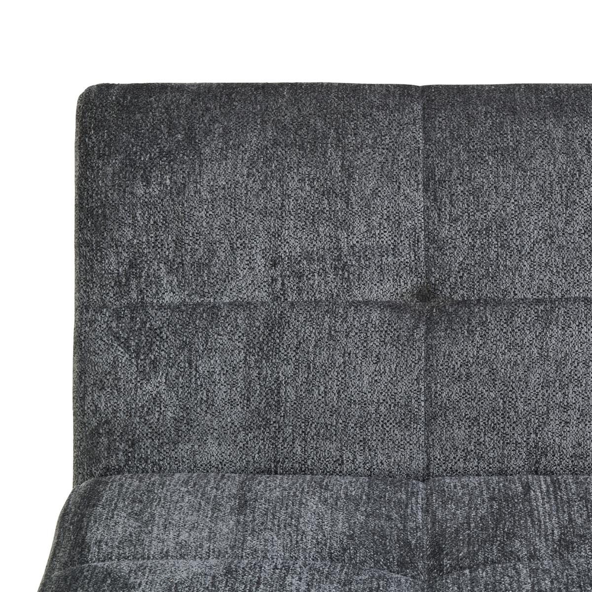 Sitzbank Rico Dunkelgrau, B: 140 cm - Dunkelgrau/Schwarz, LIFESTYLE, Textil/Metall (140/82/44cm) - MID.YOU