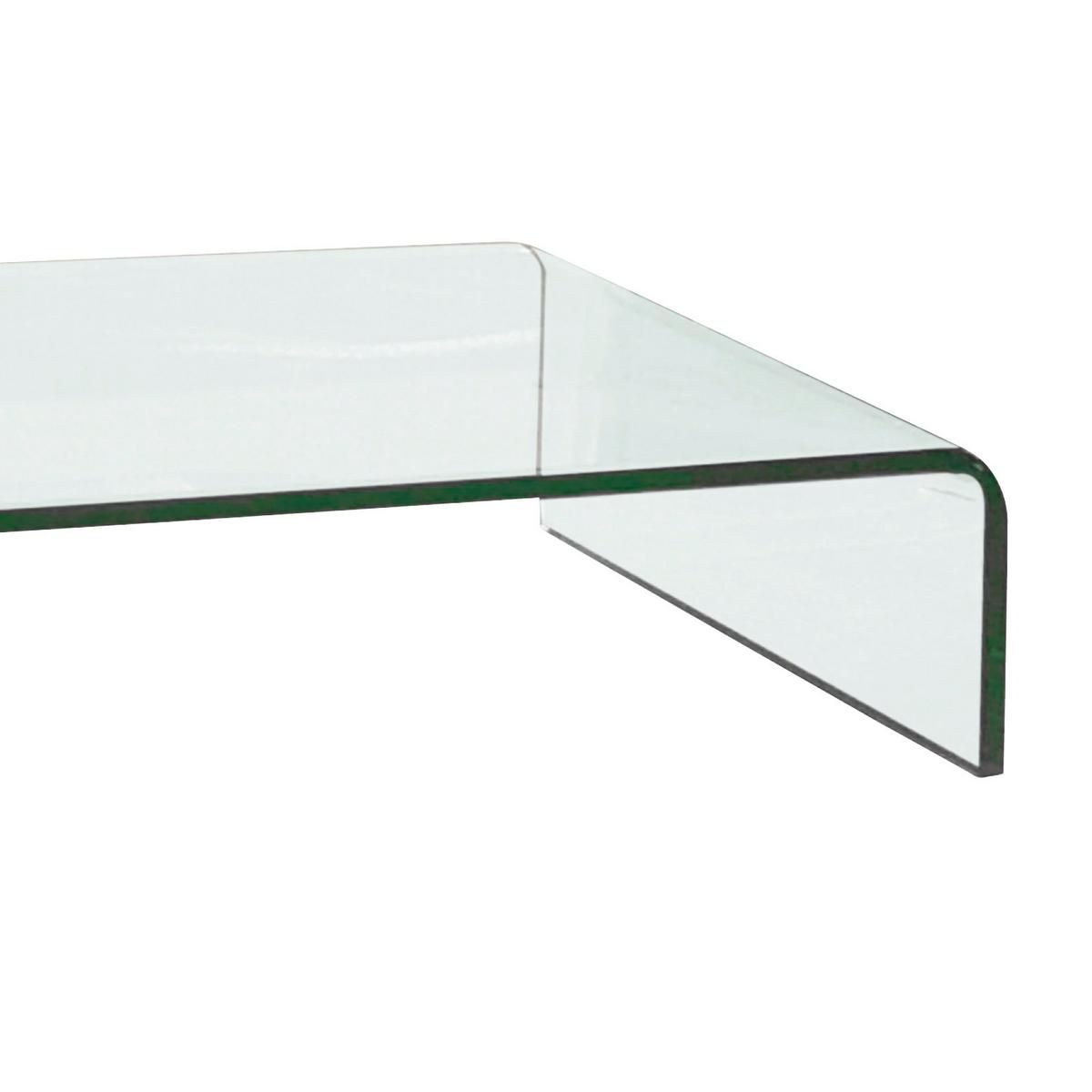 TV-Aufsatz Hagen Klarglas BxHxT 90x11x25 cm Max. 30 Kg - MODERN, Glas (90/11/25cm)