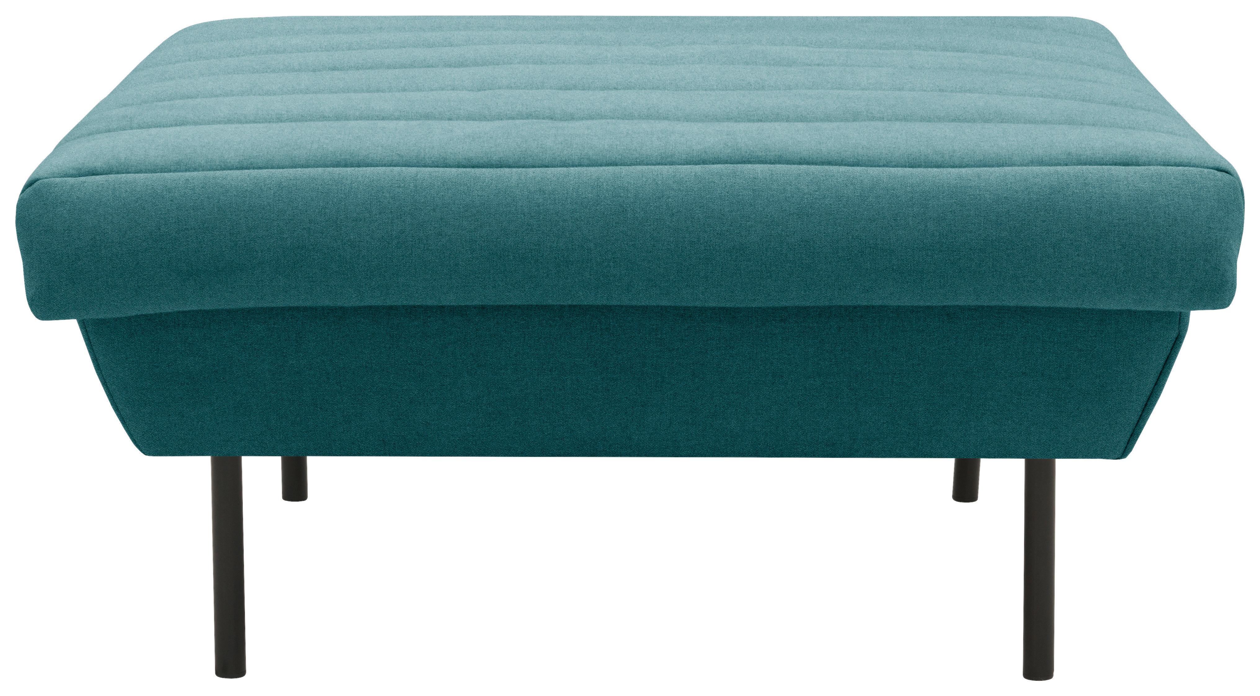 Hocker Looks Ix - Petrol/Schwarz, Design, Textil (90/45/105cm) - LOOKS by W.Joop