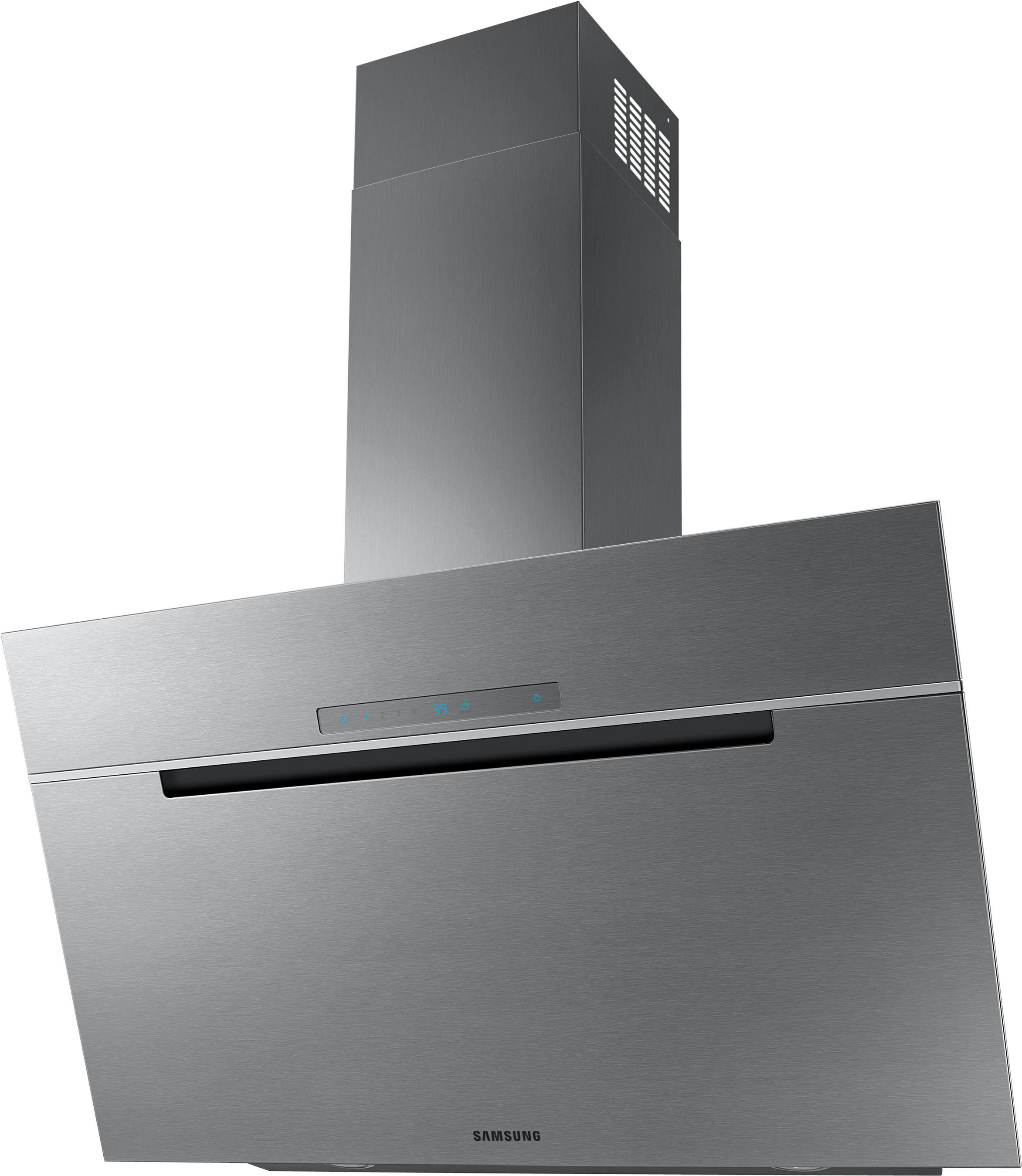 Kopffreihaube Nk36 Edelstahlfarben B: 104 cm, Led - Edelstahlfarben, Basics, Metall (104-144/89,8/13,7cm) - Samsung