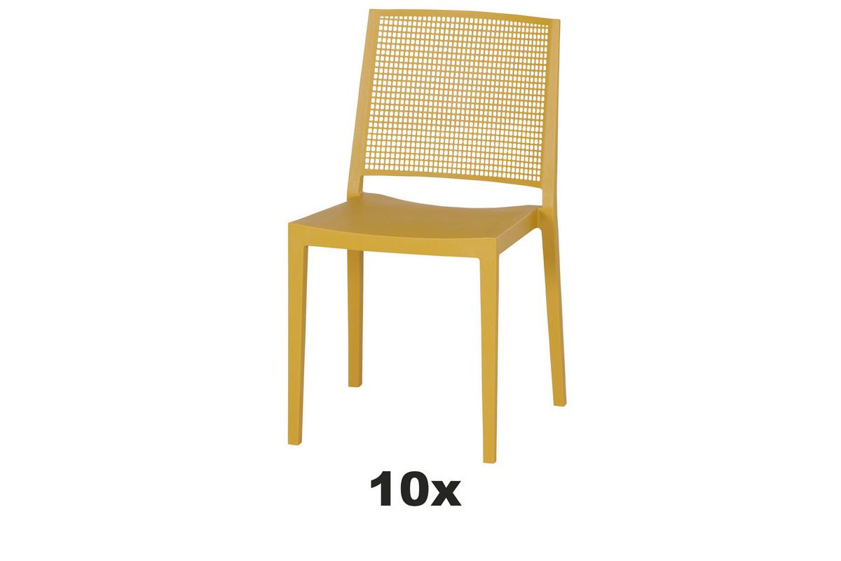 Gartensessel-Set T20366 - Gelb, Basics, Kunststoff (46/80/56cm) - Siena Garden