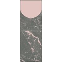 Vliestapete Medium - Rosa/Grau, Basics (100/280cm) - Komar