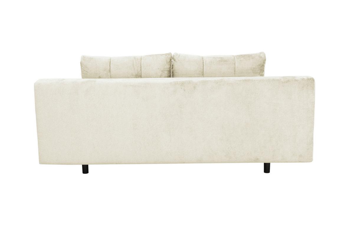 Schlafsofa Perla Creme B: 203 cm - Creme/Schwarz, KONVENTIONELL, Textil (203/94/96cm)