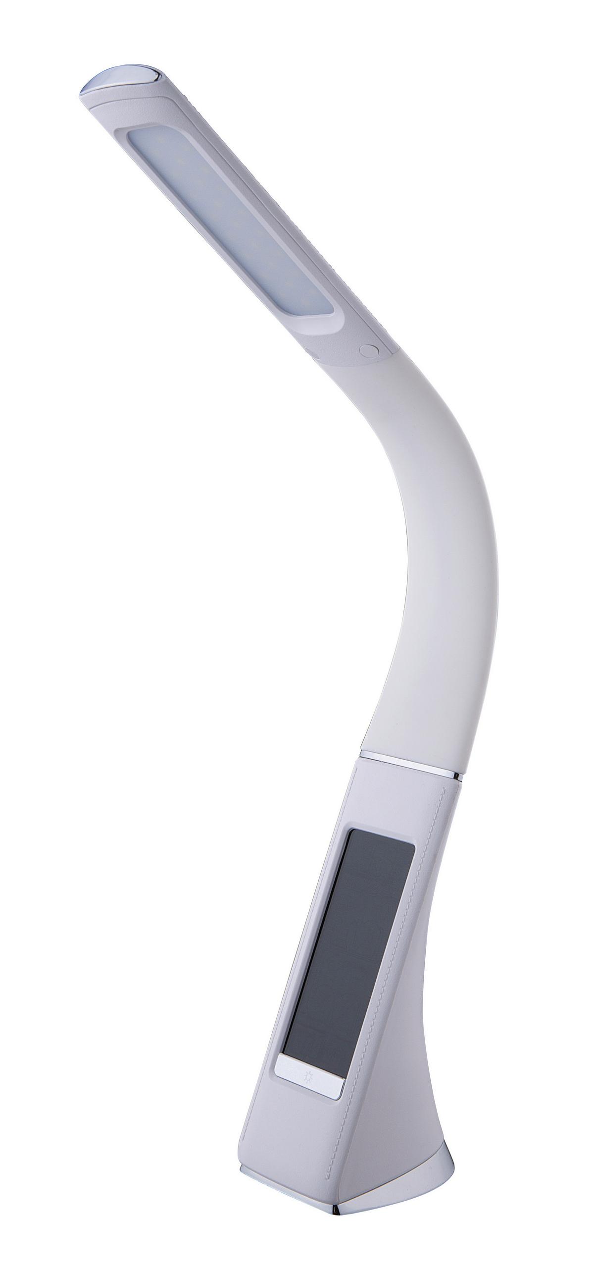 Schreibtischleuchte Emil - Grau, MODERN, Kunststoff/Metall (9,6/37cm) - Luca Bessoni