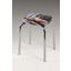 Hocker Sandra Stapelbar - Chromfarben/Orange, MODERN, Textil/Metall (30,5/46,5/30,5cm) Hocker Sandra Stapelbar - Chromfarben/Orange, MODERN, Textil/Metall (30,5/46,5/30,5cm)