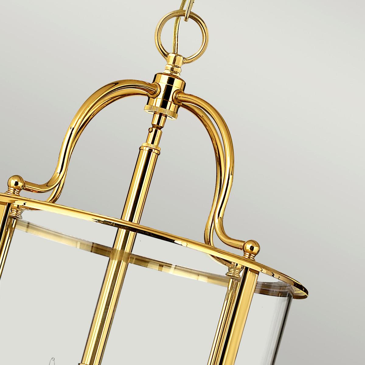 Hängeleuchte Hk-Gentry-P-L-Pb - Messingfarben, Natur, Glas/Metall (35.4/74.1cm) - Elstead Lighting
