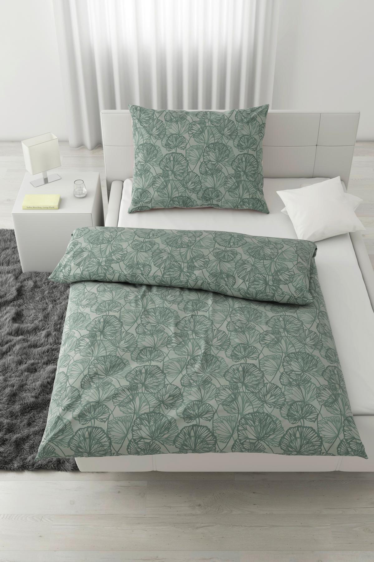 Povlečení Ethens, 70/90 140/200cm - zelená, textil (140/200cm) - Modern Living