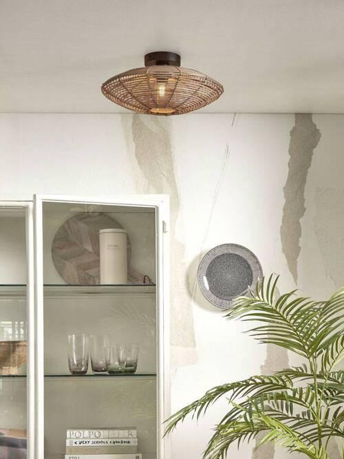 Deckenleuchte Tanami/c/4010/n - Naturfarben, Trend, Holz (40/40/10cm) - Good & Mojo