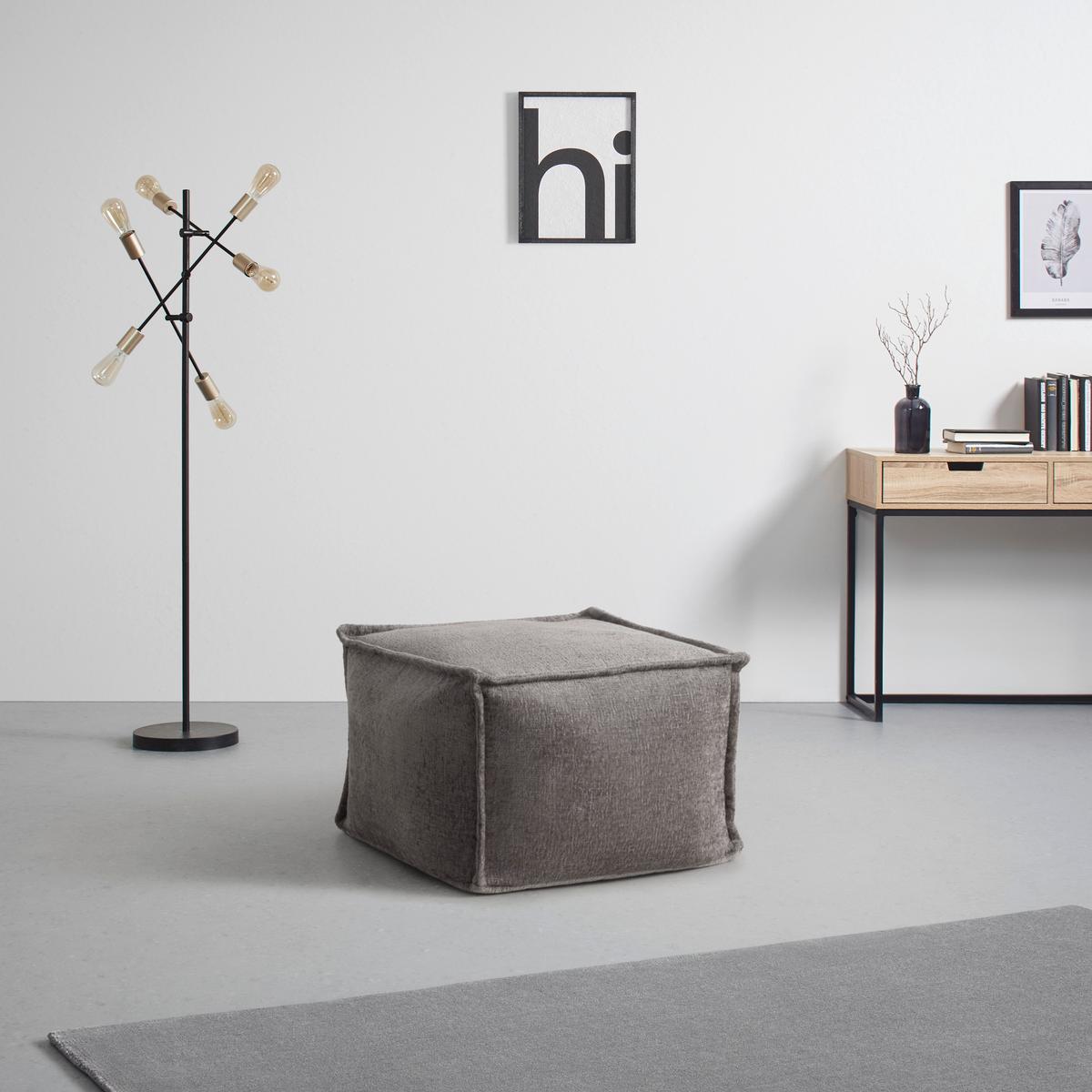 TABURETKA CUBE MEGA - sivá, Modern, textil (70/40/70cm) - Mömax