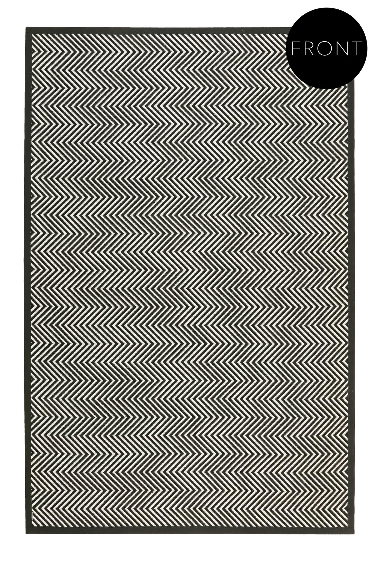 Handwebteppich Schwarz, Bxl: Ca. 160x230 Cm - Schwarz, Trend, Textil (160/230cm) - Esprit