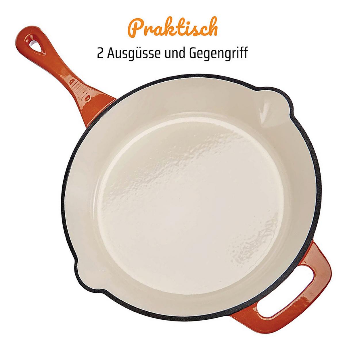 Gsw Bratpfanne Orange, D/h: 26x5,5cm - Orange, Basics, Metall (26/5,5cm) - GSW