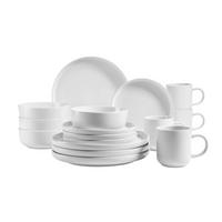 Kombiservice Alenia 4 Personen Geschirr Set - Weiß, Basics, Keramik (32/31,5/30cm) - Mäser