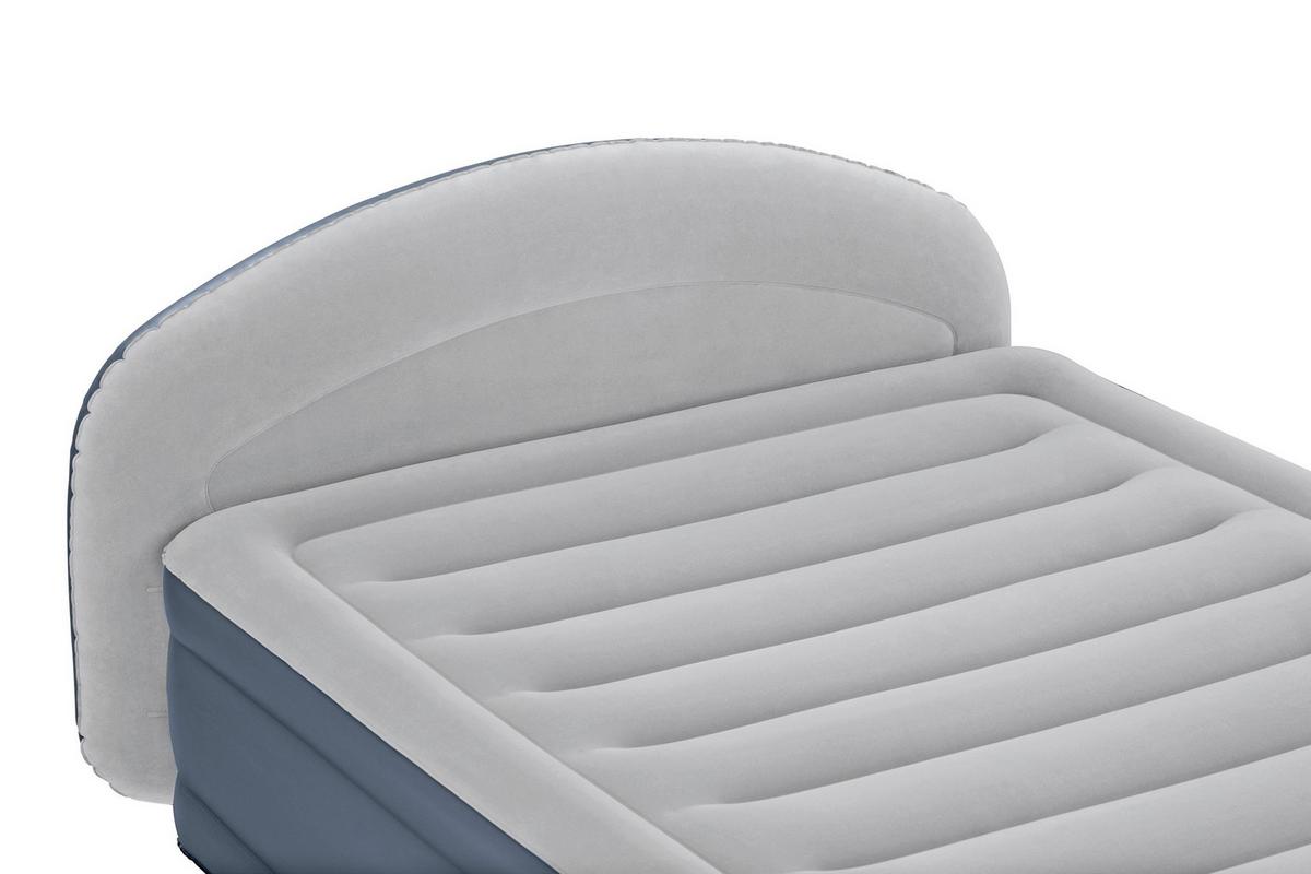 Luftbett Leon 229x152x84 cm Bis 300kg, inkl. Pumpe - Dunkelblau/Grau, KONVENTIONELL, Kunststoff/Metall (229/152/84cm) - Bestway