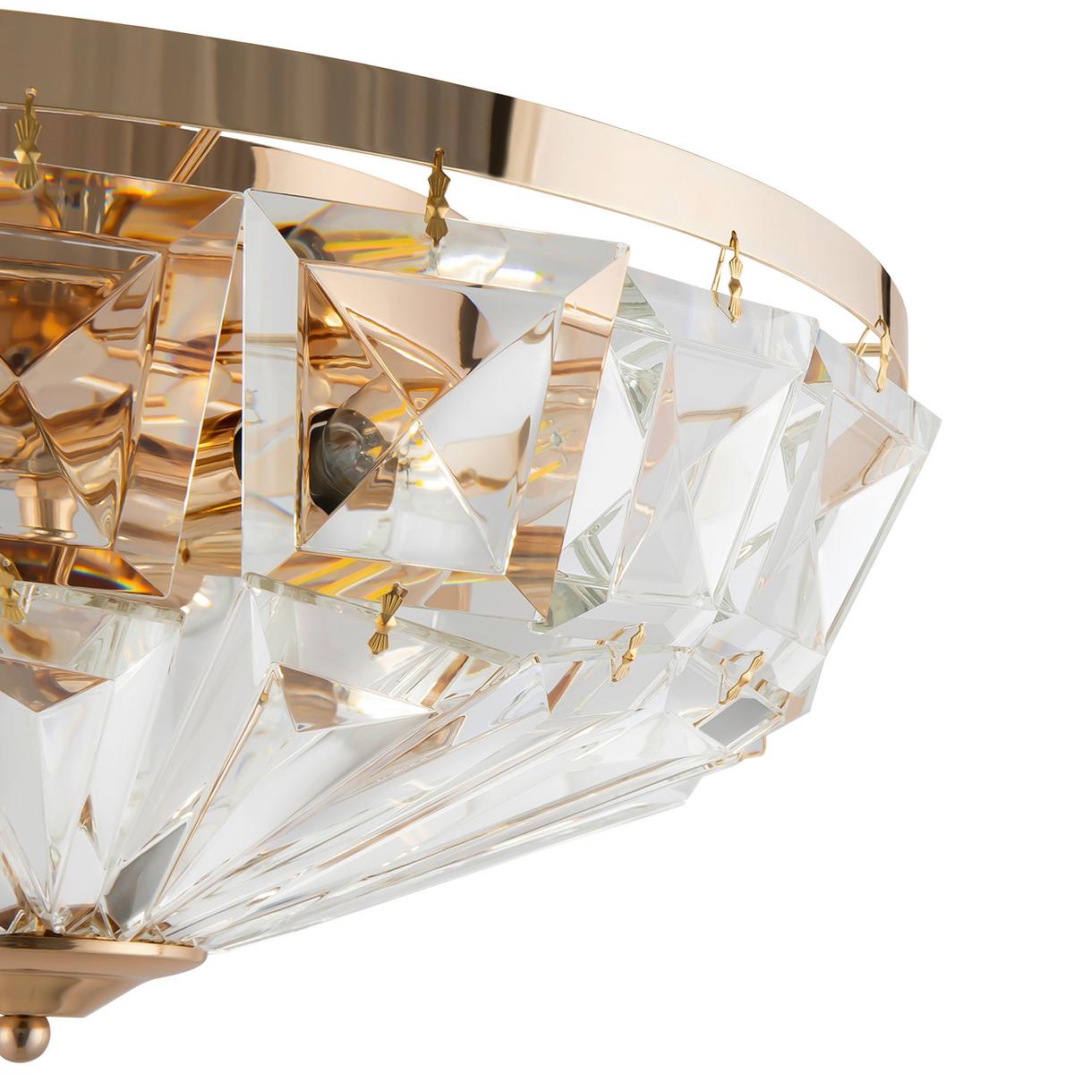 Deckenleuchte Facet - Goldfarben, Basics, Glas/Metall (48,6/22,8/48,6cm) - MAYTONI