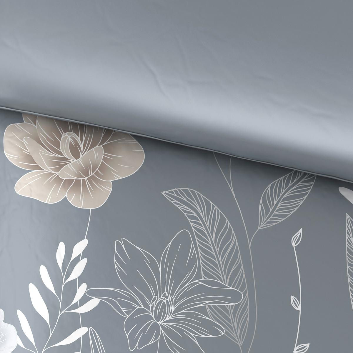 Povlečení Nala XXL, 2x70/90 200/220cm - šedá, Romantický / Rustikální, textil (200/220cm) - Modern Living