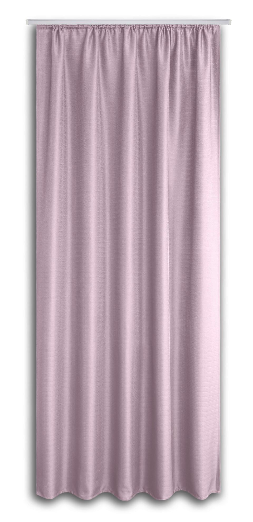 Vorhang mit Band Ben II 135x245 cm Rosa - Rosa, KONVENTIONELL, Textil (135/245cm) - Ondega