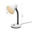 Lampa Na Písací Stôl Leona, Max. 40 Watt - biela, kov/plast (12,5/34/18,5cm) - Based Lampa Na Písací Stôl Leona, Max. 40 Watt - biela, kov/plast (12,5/34/18,5cm) - Based