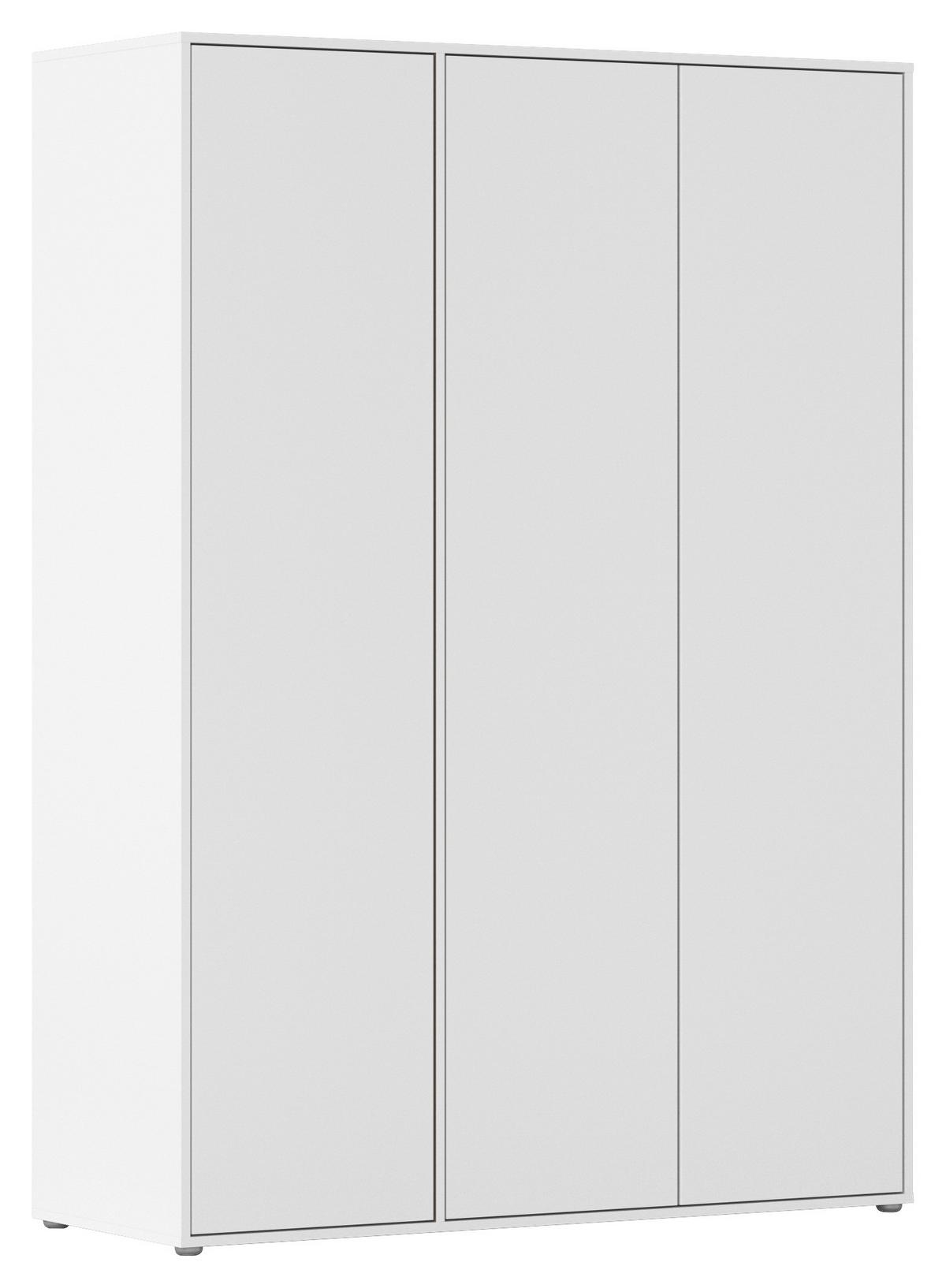 Drehtürenschrank Nabila Weiß B: 140 cm - Weiß, MODERN, Holzwerkstoff (140/194/53cm) - Rauch Möbel