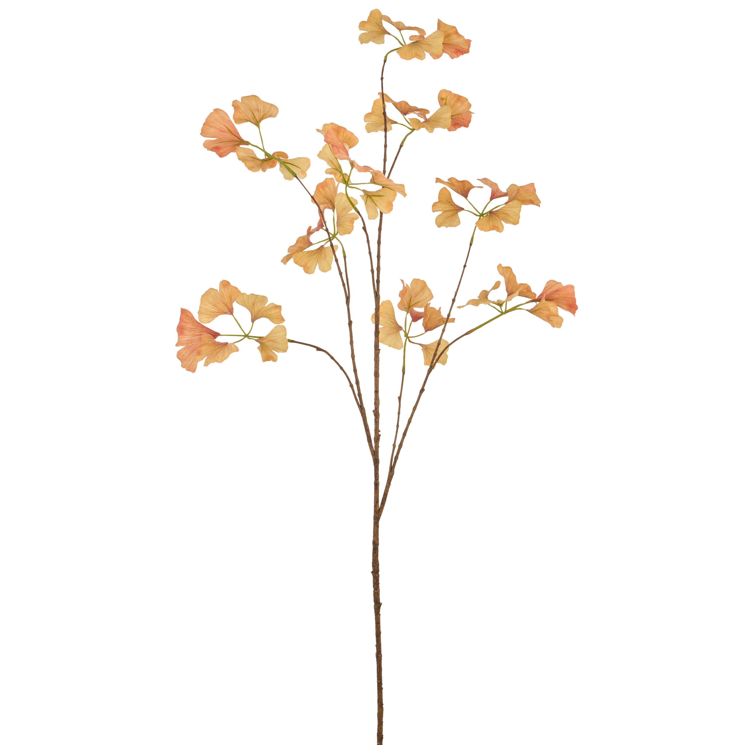 Umělá rostlina GINKOWEIG I - oranžová/hnědá, Basics, plast (126cm) - Mömax