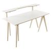 Schreibtisch Berliner Bock - Eichefarben/Weiß, Design, Holz/Holzwerkstoff (160/75/100cm) - Sudbrock