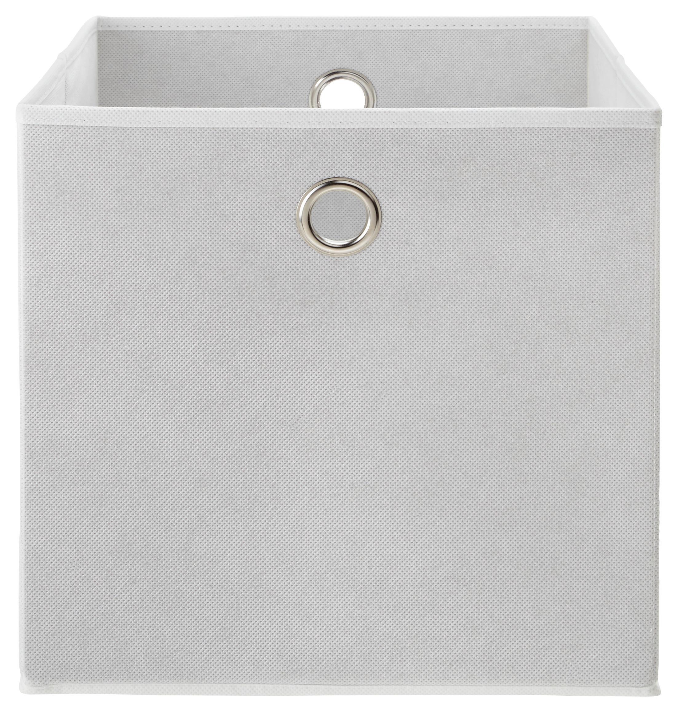 Skladací Box Fibi -Ext- - biela, Moderný, kartón/kov (30/30/30cm) - Modern Living