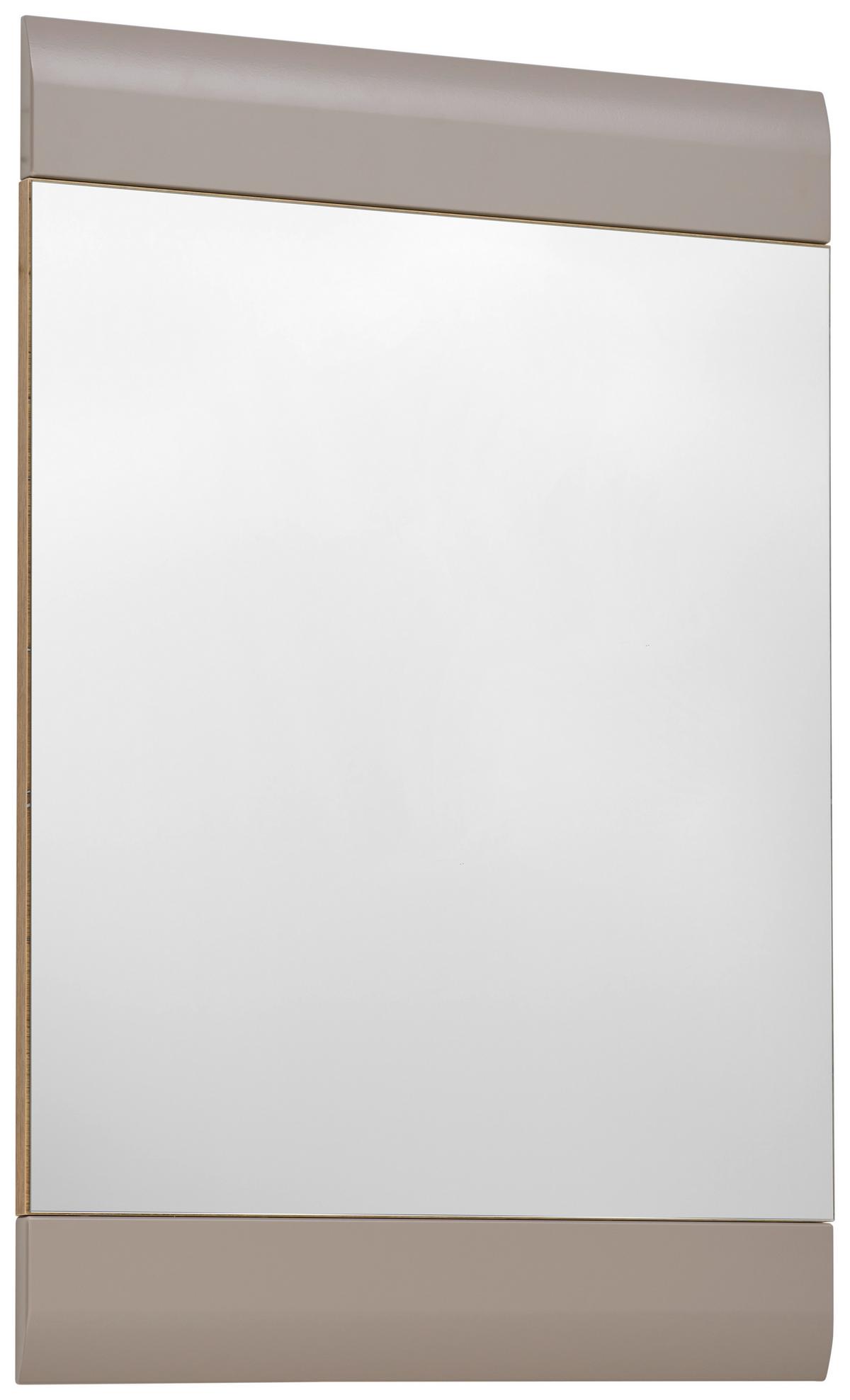 Garderobenspiegel Auris BxH: 60x90 cm Teilverrahmt Grau - Grau, MODERN (60/90/2cm) - Luca Bessoni