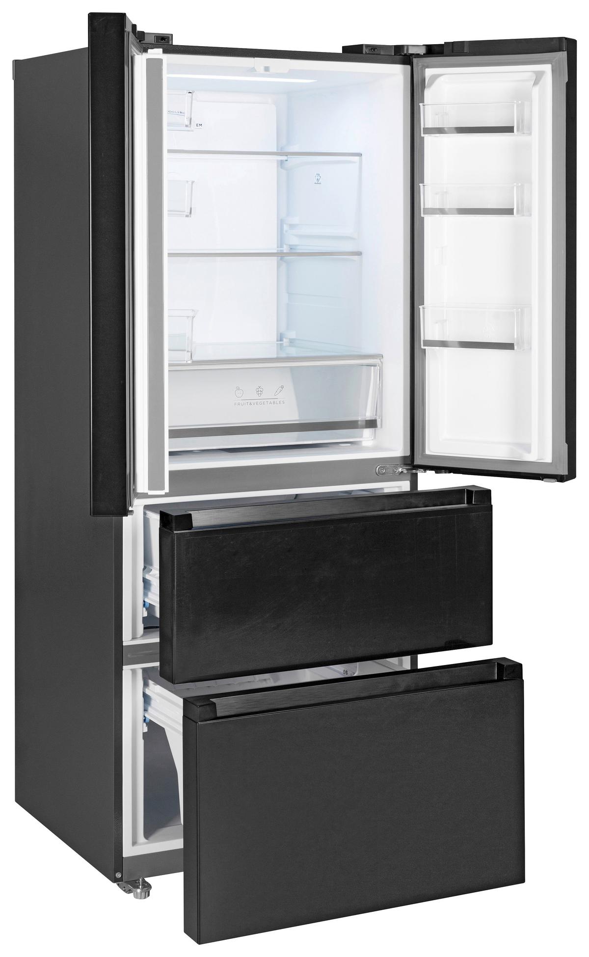 FRENCH-DOOR SKMFDFDDID -TOP- - Schwarz, Basics, Glas/Kunststoff (70,3/178/68,6cm) - Mican