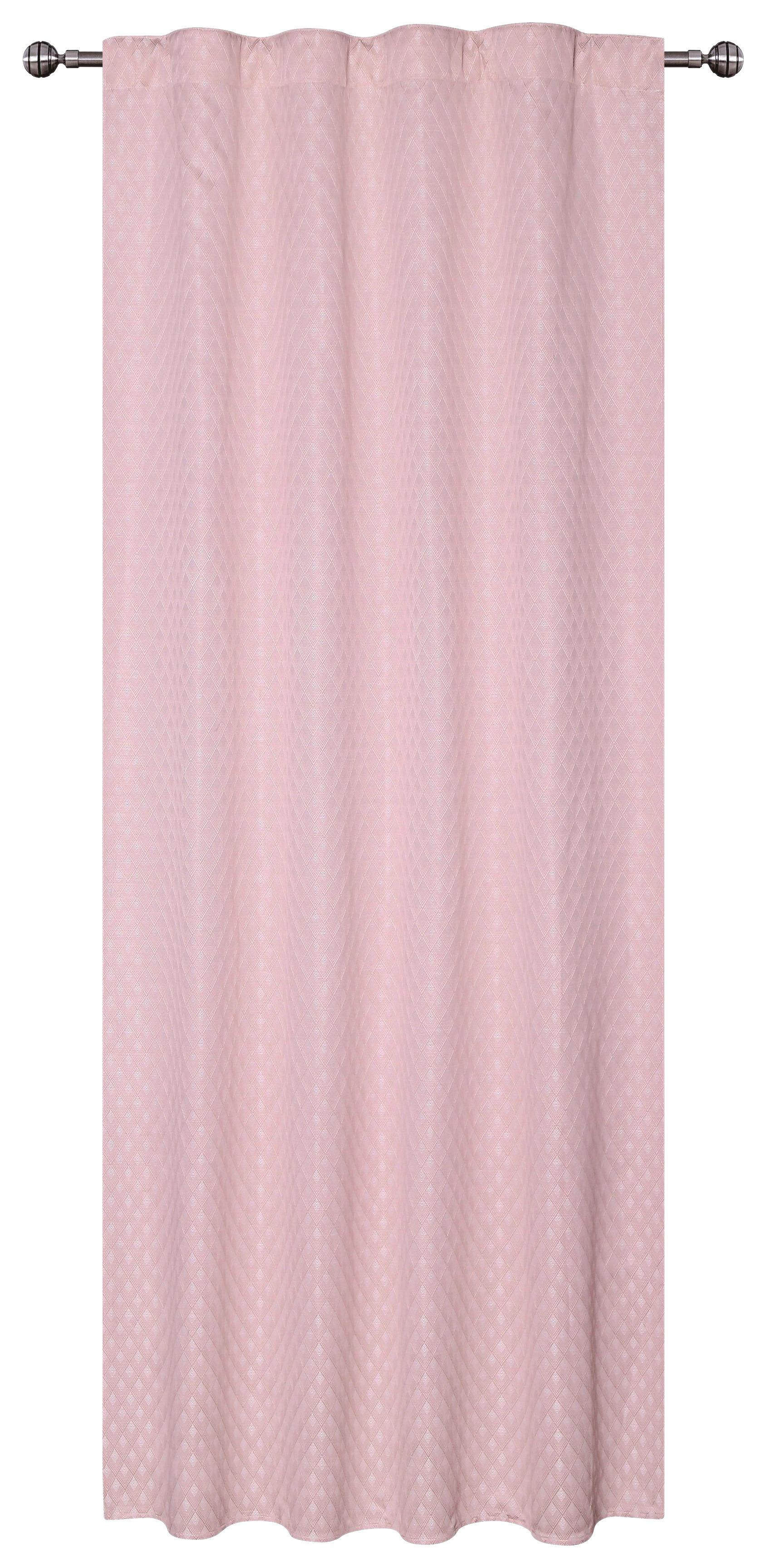 Fertigvorhang Nicki - Rosa, MODERN, Textil (140/245cm) - Luca Bessoni