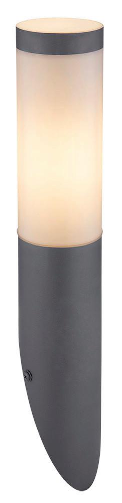 Venkovní Svítidlo Boston Antracitová Max. 60 Watt - opál/antracitová, Basics, kov/plast (7,6/39cm)