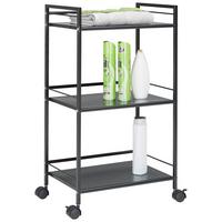 Univerzální vozík LUAN - černá, Moderní, kov/plast (43/81/29cm) - Based