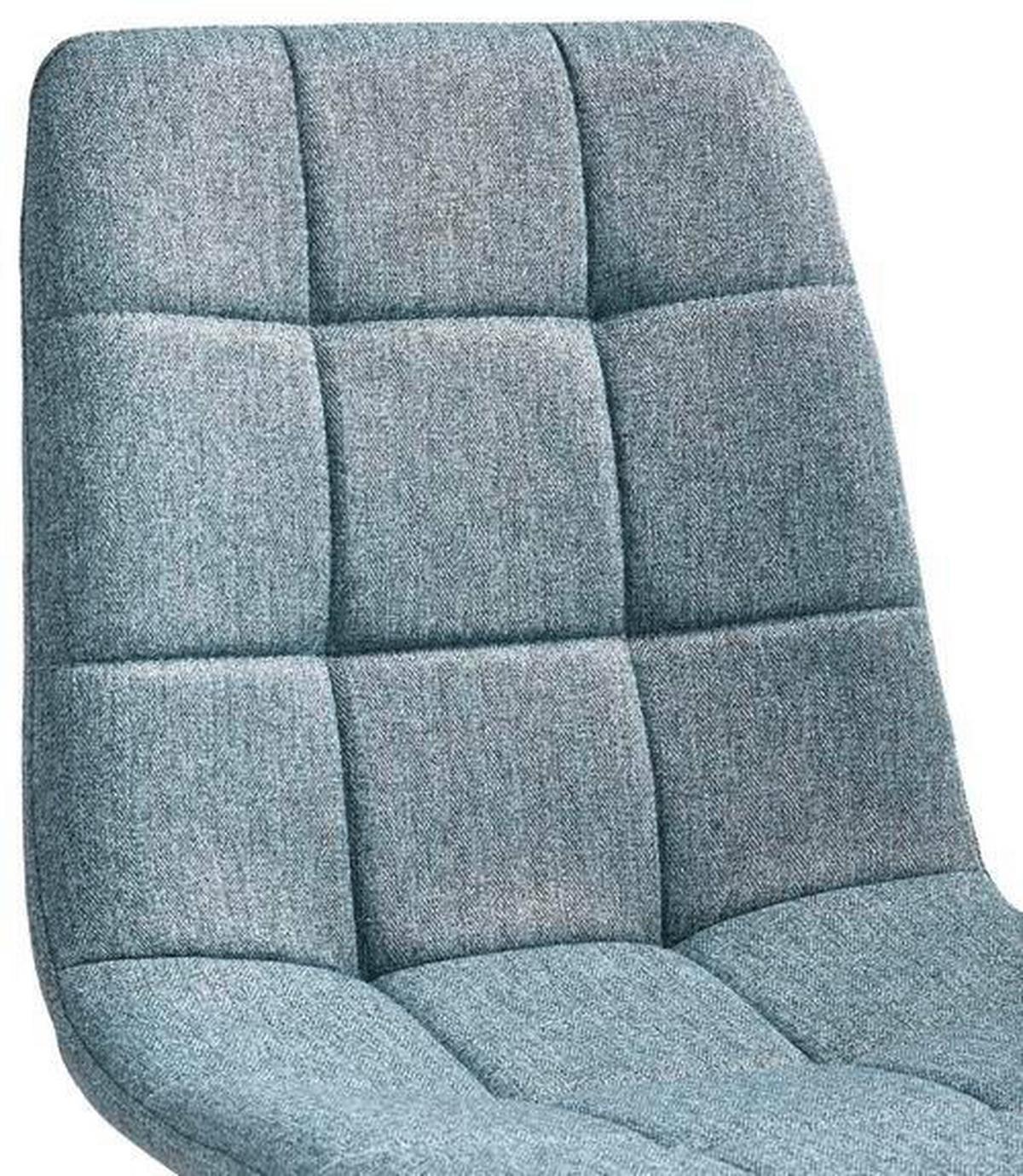 Stuhl-set 4er Empoli Grün - Schwarz/Grau, LIFESTYLE, Textil/Metall (44,5/86/54,5cm) - Livetastic