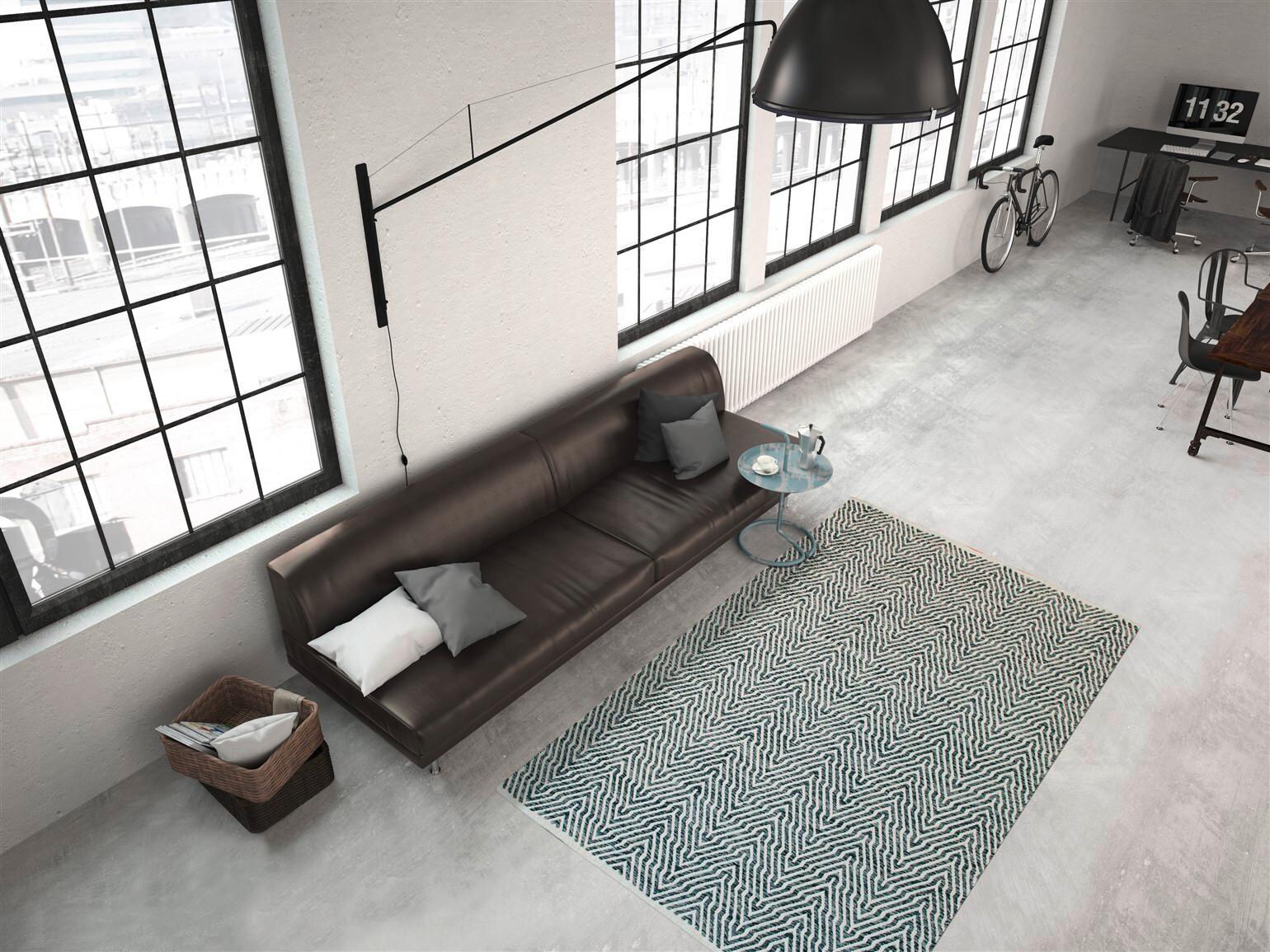 Flachwebteppich Aperitif Grau, 120x170 cm - Grau, KONVENTIONELL, Textil (120/170cm)