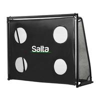 Fußballtor Salta Legend Mit Torwand - Schwarz, KONVENTIONELL, Kunststoff/Metall (220/170/80cm) - Salta