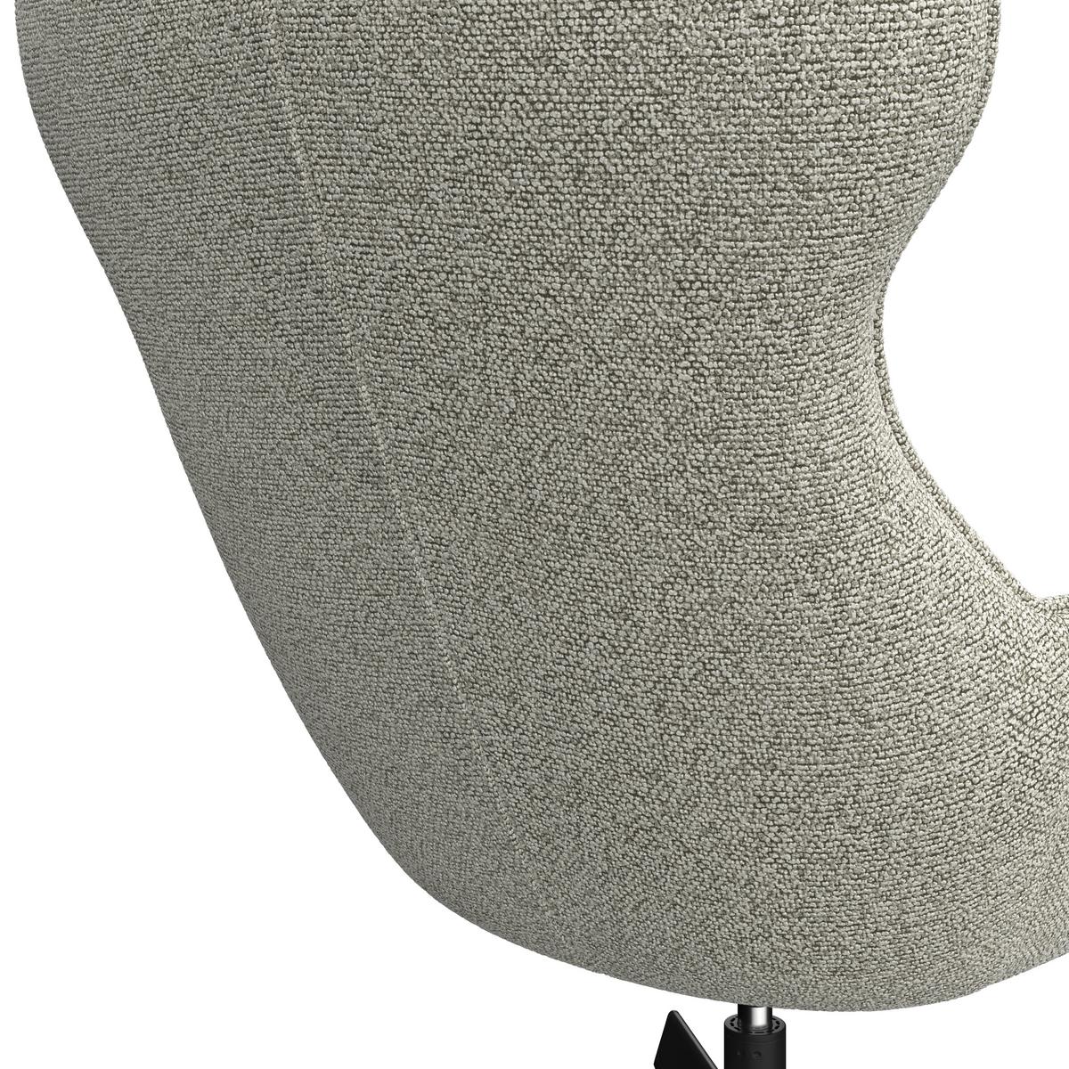 Relaxsessel Bogota beige, 360° drehbar - Beige/Schwarz, MODERN, Textil/Metall (76/101/86cm) - Luca Bessoni