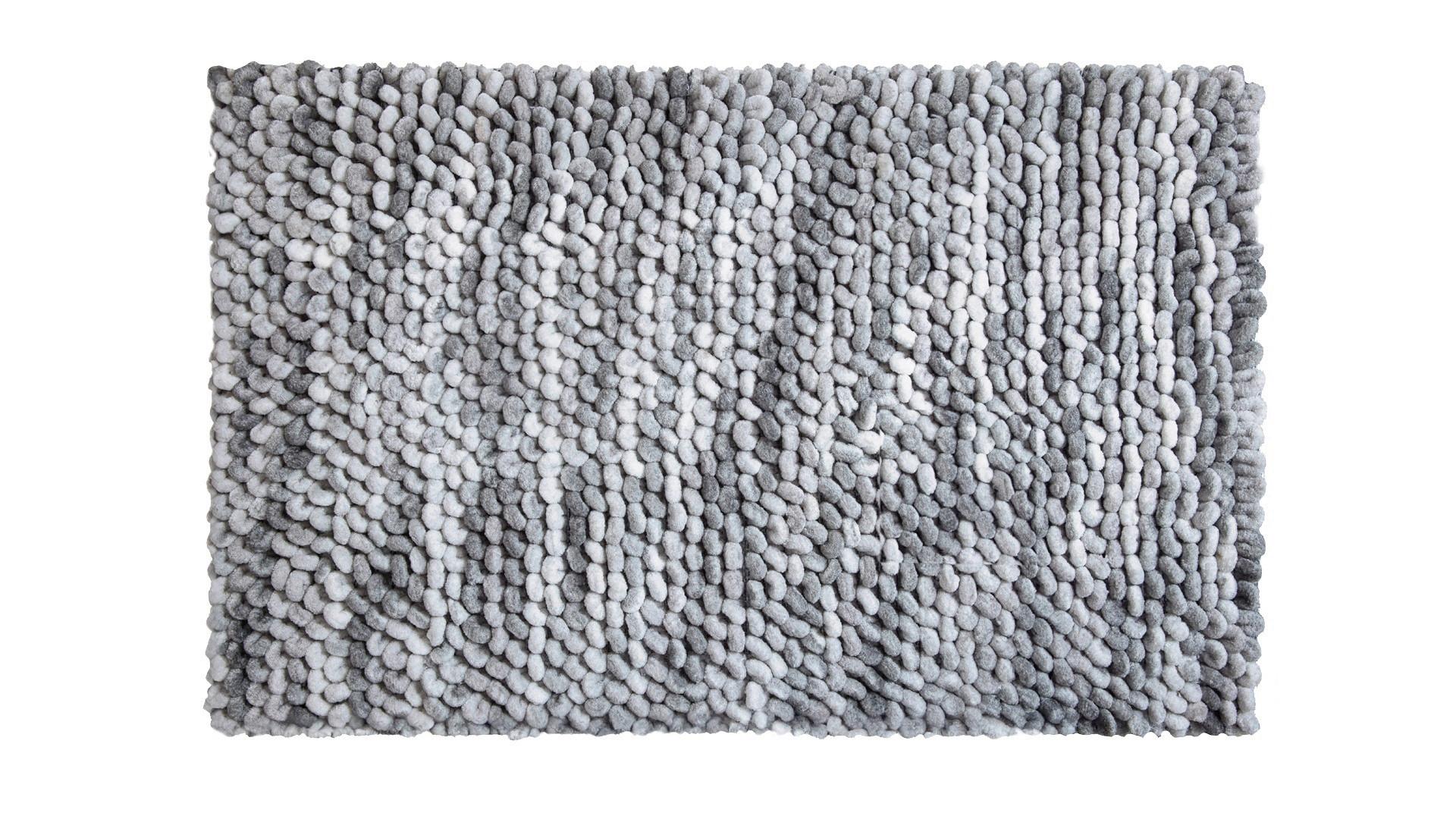 Badematte Punto - Grau, KONVENTIONELL, Textil (60/100cm) - Grund