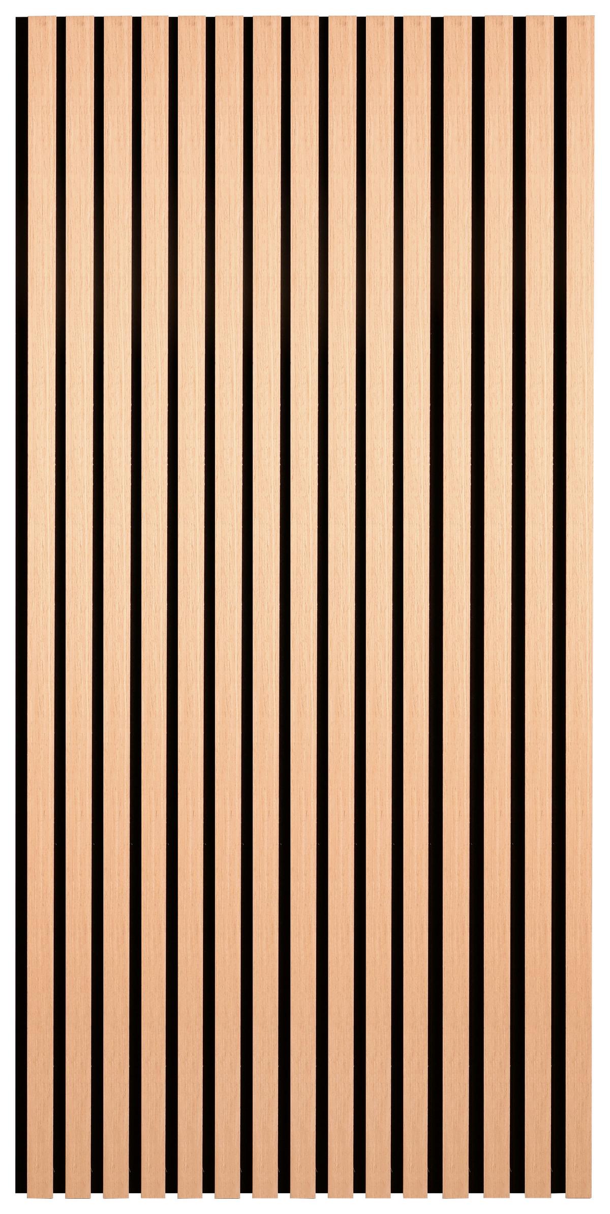 Akustický panel GRACE 2ks/sada - čierna/dub artisan, Modern, drevo/kompozitné drevo (60,5/120cm) - Mömax