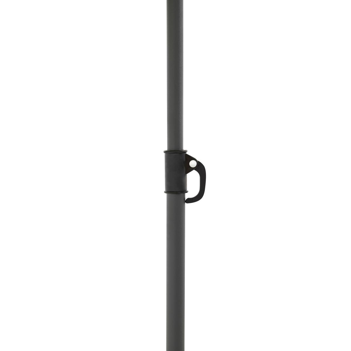Sonnenschirm Gartenschirm Como Blau - Graublau/Anthrazit, Basics, Textil/Metall (165/203cm)