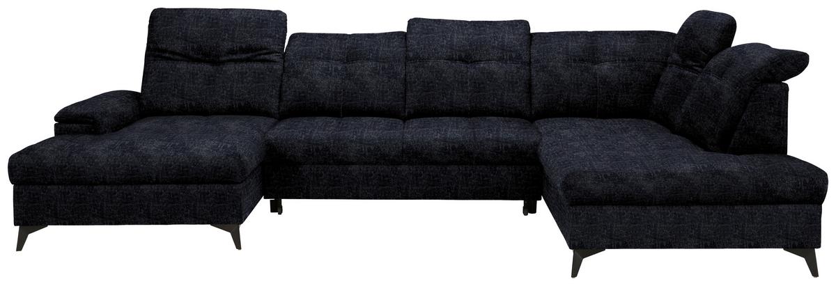Rohová sedačka U SIERRA, pravá, antracitová INFINITY - antracitová, Moderní, kov/textil (181/364/230cm) - Mömax