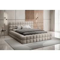 Polsterbett Dizzle Taupe Lf: 180x200 cm - Taupe/Schwarz, MODERN, Holz/Textil (180/200cm) - MID.YOU