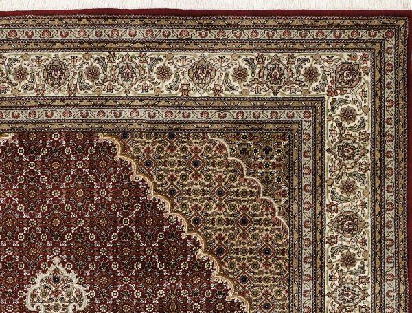 Orientalischer Webteppich Creme/Rot Cavari Mahi 140x80cm - Rot/Creme, Basics, Textil (80/140cm) - Cazaris