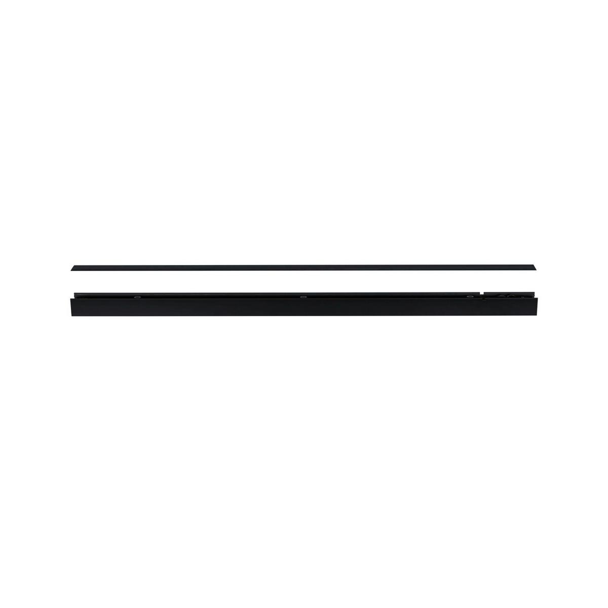 Schienensystem-abdeckschiene Linion Schwarz B: 3,6 Cm - Schwarz, Basics, Kunststoff (100/3,6/0,1cm) - Paulmann