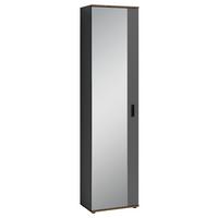 Hochschrank Jakob B: 49 cm Alteiche Dekor/Anthrazit - Alteiche/Anthrazit, MODERN, Holzwerkstoff (49/196/30cm) - MID.YOU