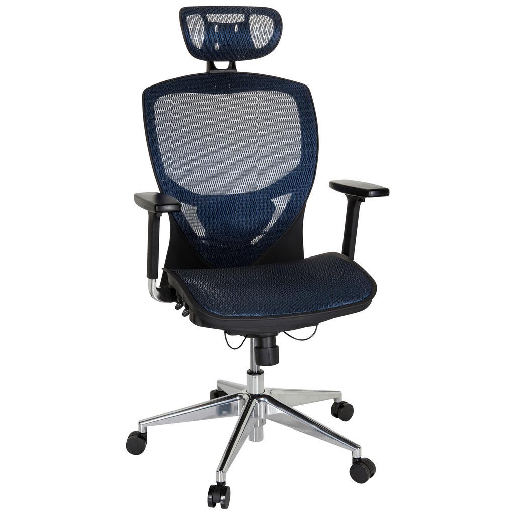 Bürostuhl Venus One Blau/Schwarz Bis 120 Kg