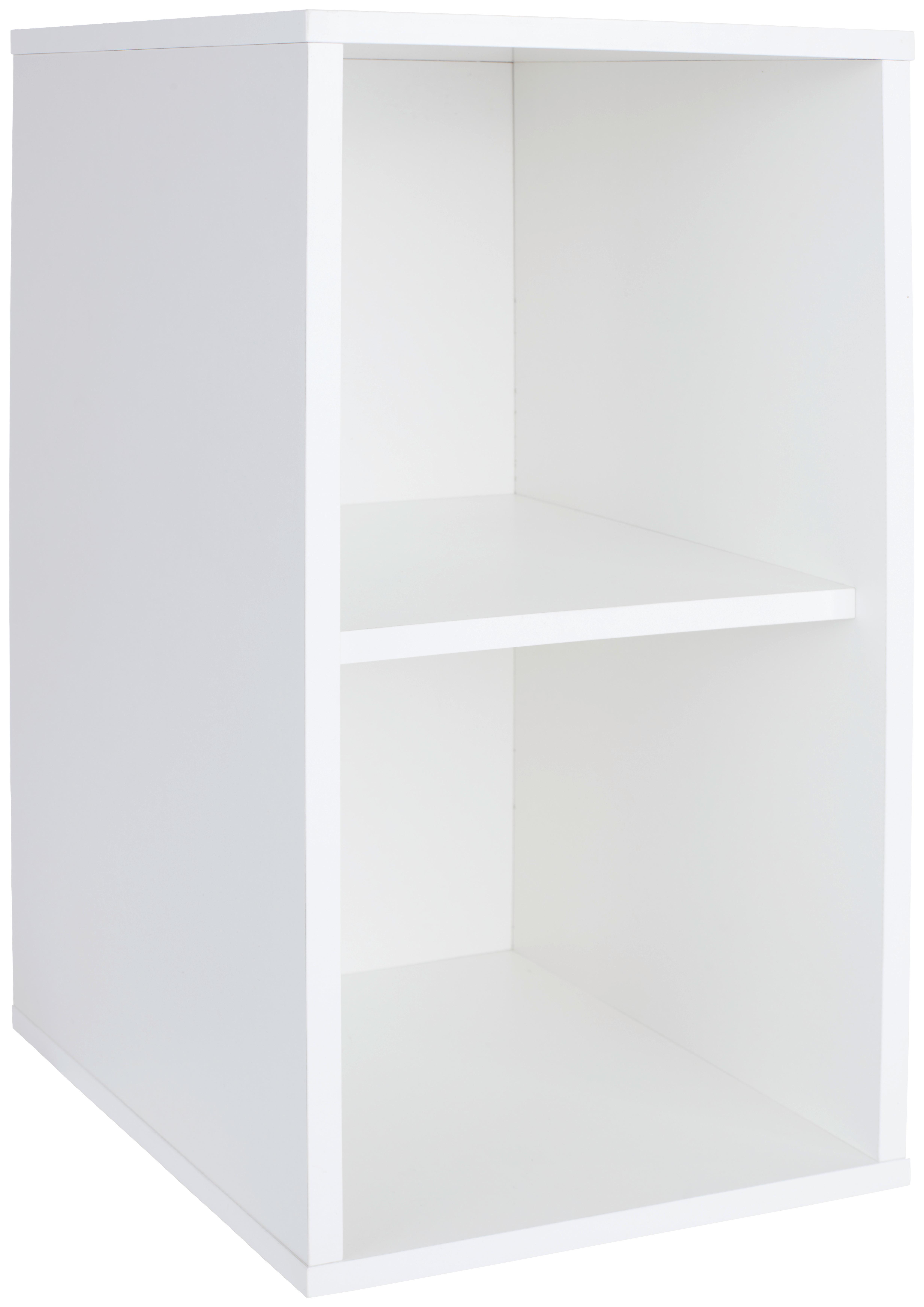 Polc Box - fehér, Modern, faalapú anyag (23/46/25cm)