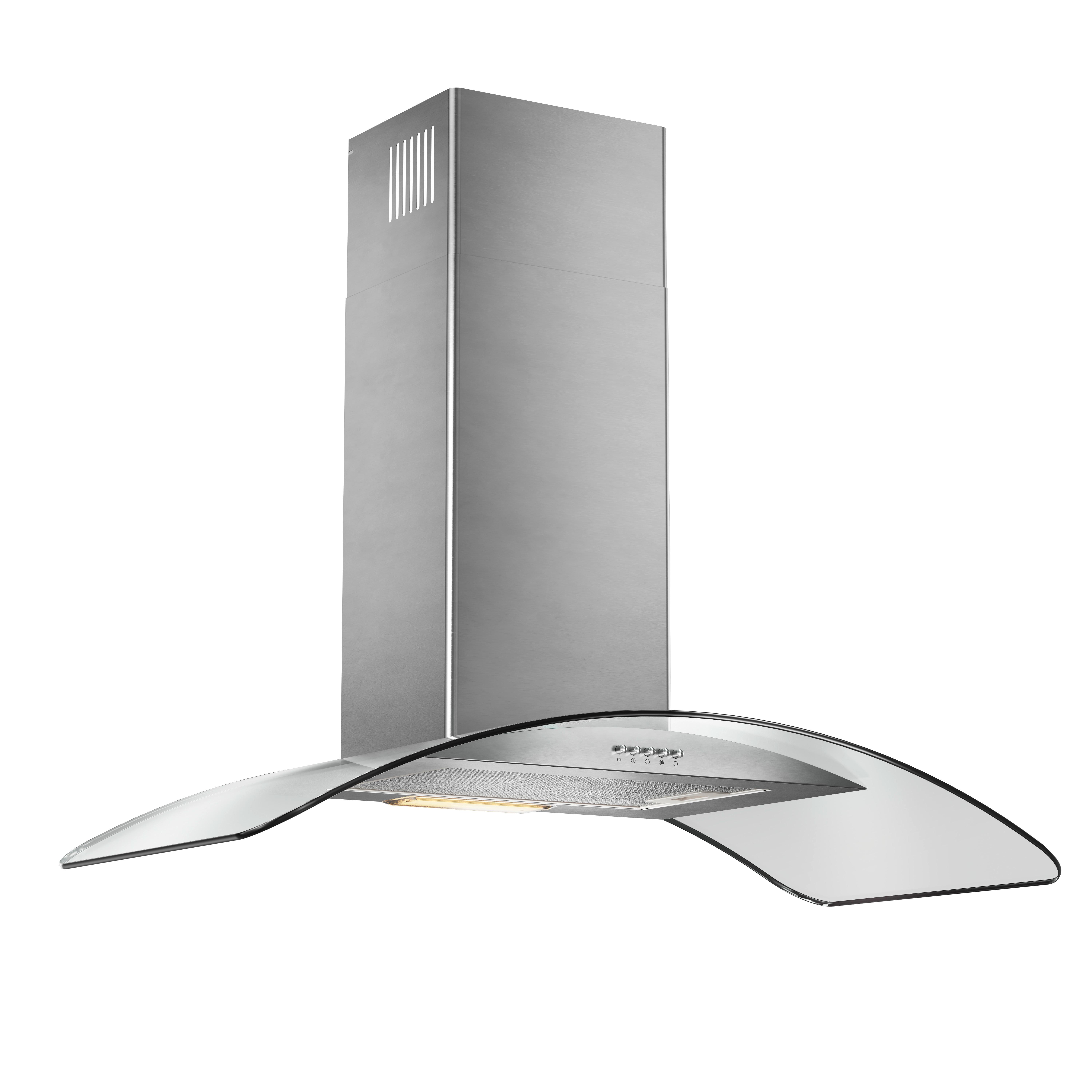 Páraelszívó Silverline Blend 3159 - ezüst, Modern, Üveg/fém (60cm)