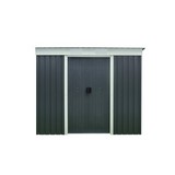Gerätehaus mit Pultdach 217x174x110 cm - Anthrazit, Basics, Metall (217/174/110cm)
