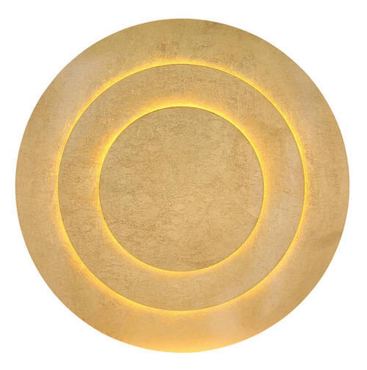LED-Deckenleuchte 48465-40 - Goldfarben, Design, Metall (49/4,7cm) - Globo
