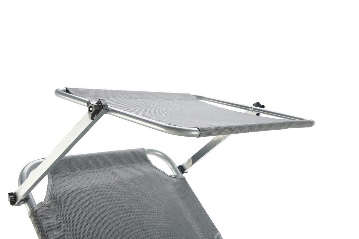 ZAHRADNÍ LEHÁTKO HARALD - šedá, Moderní, kov/textil (196/45/59cm) - Mömax